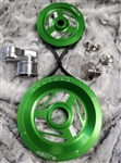 MST - KELLY GREEN - EXCALIBUR - COMPLETE SERPENTINE PULLEY SYSTEM