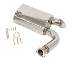 EMPI 3258 - Stainless Steel Sideflow Muffler Only, Type 2 68-71, Fits EMPI P/N 3255 Exhaust System