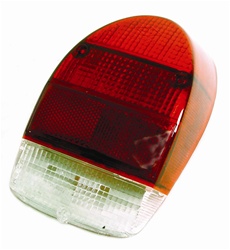 TAIL LIGHT LENS - RIGHT - 71-72 RED/WHITE - EACH - 113-945-242A