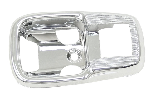 113-837-239BC - Escutcheon, Chrome Plated Plastic, Door Pull, Each Bug 67-79, Ghia 64-74, Type 3 62-73 and Type 2 68 & 74-79 - EMPI 98-8340-B