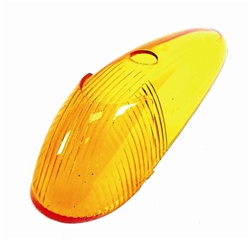 TURN SIGNAL LENS - LEFT OR RIGHT - 58-63 - AMBER - EACH - 113-953-161A
