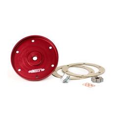 MST - RED - BILLET OIL SUMP COVER PLATE WITH GASKETS & DRAIN PLUG