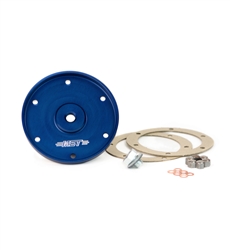 MST - BLUE - BILLET OIL SUMP COVER PLATE WITH GASKETS & DRAIN PLUG