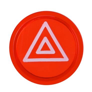 Emergency Flasher Knob Insert - RED - Bug 1968-1977; Type3 1968-1973; Ghia 1968-1974; Type2 1968-1979;  Thing 1973-1974 - 111-941-543F