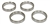 B404300 - HEAVY DUTY VALVE SEATS FOR 42MM VAVLES - CAN ALSO FIT 44MM VALVES - PACK OF 4