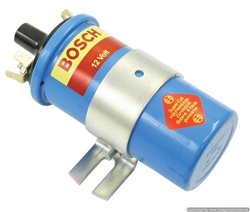 BOSCH BLUE IGNITION COIL W/ BRACKET 12 VOLT - PRIMARY 3.4 OHMS SECONDARY 7.8 OHMS
