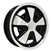 EMPI 10-1108 - 911 ALLOY RIM - Polished w/Black -  ET 20 - BS 3.5" - 60* SEAT -5X205 - 15"X4 1/2"