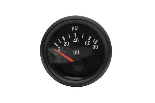EMPI Drivers Oil Pressure Gauge (0-80 PSI), Each - EMPI 14-5004-0