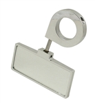 EMPI 16-2047 - RECTANGULAR - REAR VIEW MIRROR -  2' X 5" MIRROR - END PIN CLAMP ON MIRROR FOR 1 1/2" TUBING