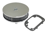 EMPI 17-2981 - 6 3/8" LOW PROFILE CHROME AIR CLEANER FOR 47-0628 & 47-0640 & 47-0645 KITS