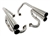 EMPI 18-1047 - STAINLESS STEEL 4 PIPE Stinger EXHAUST - Fits Dual / Single Carbs