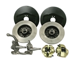 EMPI 22-2850 - BALL JOINT FRONT DISC BRAKE KIT WITH STOCK STYLE SPINDLES - 4X130 WITH 14X1.5MM THREADS