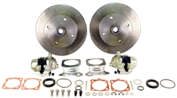 EMPI 22-2862-F - DELUXE HEAVY DUTY REAR DISC BRAKE KIT WITHOUT EMERGENCY BRAKE - 4X130 WITH 1.5MM THREADS - SWING AXLE 1958-1967