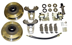 EMPI 22-2895 - ZERO OFF-SET FRONT DISC BRAKE KIT - BALL JOINT 1968 & LATER - WITH DUAL MASTER CYLINDER