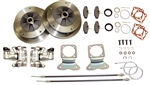 EMPI 22-2907-F - DELUXE ZERO OFF-SET WIDE 5 REAR DISC BRAKE KIT WITH E-BRAKE - IRS 1973 & LATER - WITH HEAVY DUTY CALIPER BRACKETS