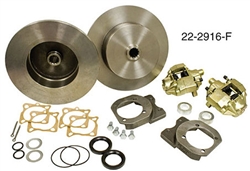 EMPI 22-2916-F - DELUXE HEAVY DUTY REAR DISC BRAKE KIT WITHOUT EMERGENCY BRAKE - ROTORS BLANK - IRS 1968 & LATER ; SWING AXLE 68 ONLY