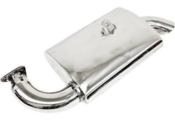 EMPI 3206 - PHAT BOY MUFFLER, TYPE 2 (1963-71) STAINLESS STEEL - FITS P/N: 3100, 3102 AND 3767