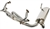 EMPI 3255 - Stainless Steel Sideflow Merged Exhaust System w/ S/S Muffler (w/ Flanges), Type 2, 1968-1971