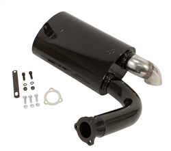 EMPI 3259 - Black w/ Stainless Steel Tip Sideflow Muffler Only, Type 2 68-71, Fits EMPI P/N 3256 & 3257 Exhaust Systems