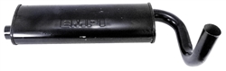 EMPI 3340 - BAJA Quiet Muffler w/o Bend, Black