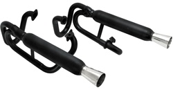 EMPI 3373 - Buggy Dual Exhaust w/o Heater Boxes - Black