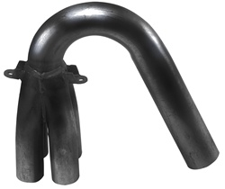 EMPI 3451 - 1 5/8- U-Bend Collector Only - Black