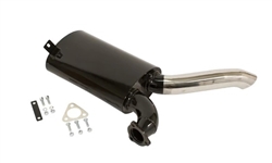 EMPI 3482 - Black w/ Stainless Steel Tip Sideflow Muffler Only, Type 2 63-67, Fits EMPI P/N 3450 Exhaust System