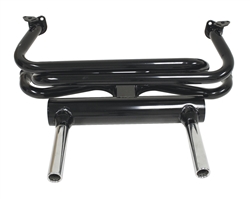 EMPI 3680 - Pea Shooter Exhaust System Black w/ Chrome 'Pea Shooter' Tips 1 3/8" tubing, Bug & Ghia, 1300-1600cc, 66-73