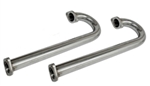 EMPI 3755 - STAINLESS STEEL J-TUBES W/ FLANGES - PAIR