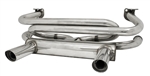 EMPI 3761 - Stainless Steel 2-Tip Exhaust, Bug & Ghia, 66-73, 1300-1600cc