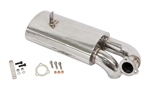 EMPI 3764 - Stainless Steel Sideflow Muffler Only, Type 1 66-73, 1300-1600cc, Fits EMPI P/N 3762 Exhaust System
