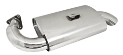 EMPI 3765 - S/S Phat Boy Muffler for P/N 3767 Extractor Fits Bug 66-73, 1300-1600cc Upright Engines