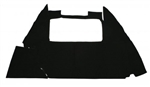 Trunk Carpet Kits - 1954-59 -  1/2 - Bug Sedan and Conv Trunk Carpet - 1 piece - Black - 4283