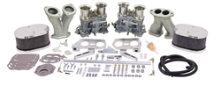 EMPI 43-9317 - EMPI Deluxe Dual 40 IDF Carb Kit With EMPI Billet Aluminum Air Cleaners