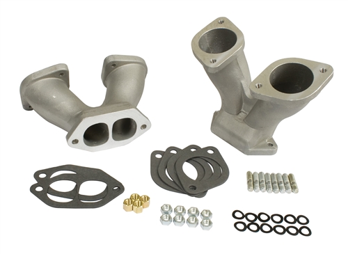 EMPI 45-1030 - STAGE 3 MATCH-PORTED SHORT MANIFOLDS FOR 48/51 EPC/IDA CARBURETORS, PAIR