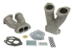 EMPI 45-1034 - STAGE 1 MATCH-PORTED TALL MANIFOLDS W/ NOS BOSS FOR HPMX/IDF/DELLORTO/EMPI D CARBS, PAIR