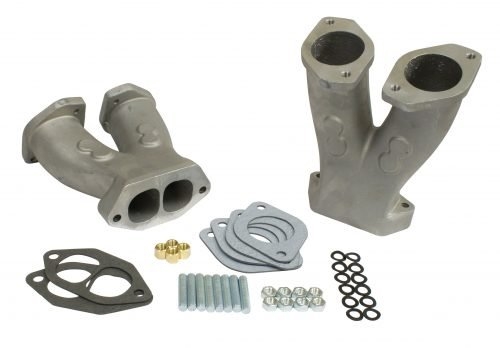 EMPI 45-1035 - STAGE 2 MATCH-PORTED TALL MANIFOLDS W/ NOS BOSS FOR HPMX/IDF/DELLORTO/EMPI D CARBS, PAIR