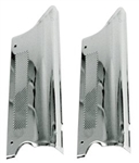 Door Trim Covers - Door Pillar Trim Set - Stainless Steel - Pair - 4578