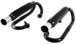 EMPI 55-3376 - Dual Exhaust w/o Heater Boxes - Ceramic Coated