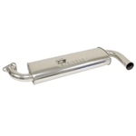 EMPI 55-3668 - CERAMIC COATED Single Quiet Black with Chrome Tip - Type 3 - SMALL 3 BOLT MUFFLER ONLY