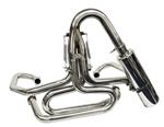 EMPI 56-3753 - EMPI 1 5/8  Stainless Steel Off-Road Competition Exhaust Systems w/ Stainless Steel Racing Muffler