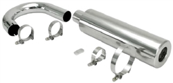 EMPI 56-3782 - S/S Racing Muffler Complete Assembly FOR COMPETITION EXAUST SYSTEMS