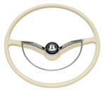 Complete Steering Wheel Kit, Ivory -Fits Bug 1962-1971, Ghia 1962-1971, Type 3 1962-1971 EMPI 79-4004-0