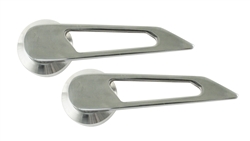 BILLET STYLE DOOR HANDLES, Bug & 3, THRU 66, PAIR