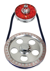 EMPI 8650 - Standard Size Pulley Kit w/ Alt Pulley Cover - Red