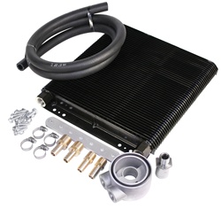 EMPI 9217 - 72 Plate Oil Cooler Kit w/ Sandwich Adapter