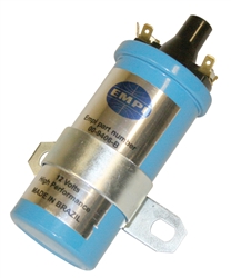 EMPI 9406 - IGNITION COIL WITHOUT RESISTOR WITH BRACKET - 12 VOLT - BLUE IN COLOR - RESISTOR NEEDED WITH ELECTRONIC IGNITIONS