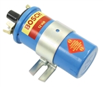 BOSCH 00 012 - BOSCH BLUE COIL WITH BRACKET - 12 VOLT - BLUE IN COLOR - PRIMARY 3.4 OHMS SECONDARY 7.8 OHMS - WORKS WITH ELECTRONIC IGNITIONS - EMPI 9409
