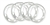 EMPI 9555 - ALUMINUM BEAUTY RINGS - FOR STOCK RIMS 1968-1972 - X4