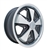 EMPI 9727 - 911 ALLOY RIM - Gloss Black w/ Polished Lip & Spokes - ET 45 - BS 4 15/16" - BALL SEAT - 5X130 - 15X5.5"